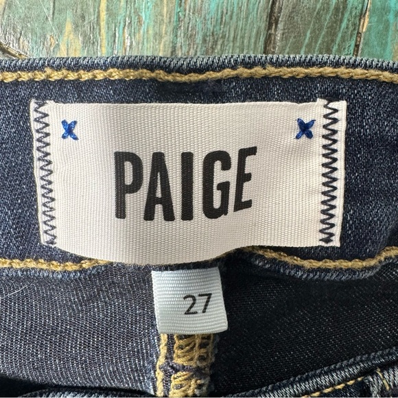 Paige Verdugo Ankle Skinny Jeans Nottingham Size 27 Dark Wash - Picture 11 of 14